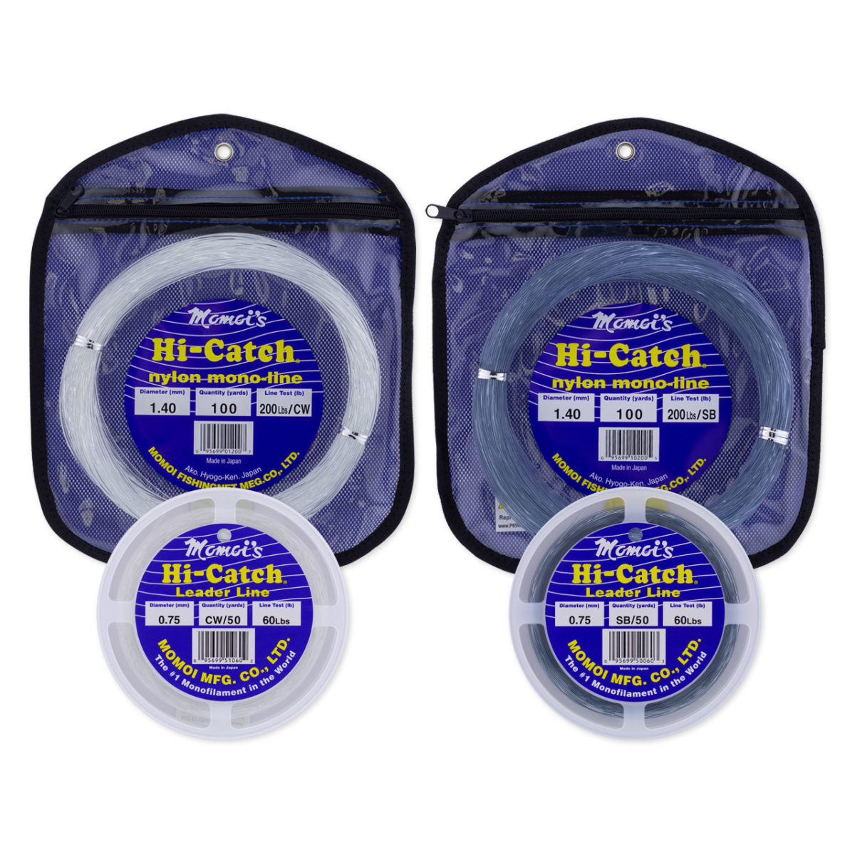 Momoi HiCatch Classic Nylon Mono Leader Line Diamond Fishing